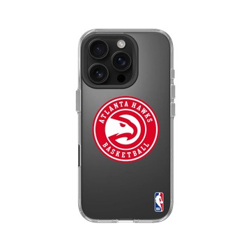 iPhone 16 Pro Clear Case（相機按鈕） 透明 - NBA - Logo-亞特蘭大老鷹 Atlanta Hawks