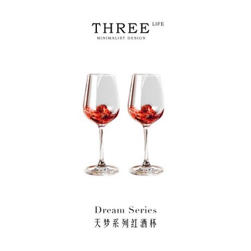 Tlife·Dream·酒具法國波爾多高腳杯高端奢華水晶酒杯套裝 |天夢