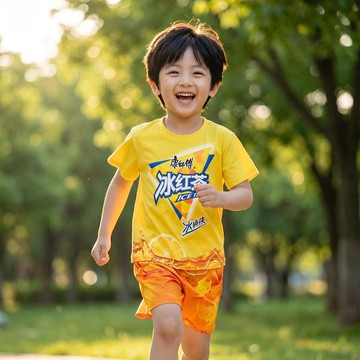8174 人納入收藏🌸夏天兒童睡衣冰紅茶大膽龍圖抽象衣服搞怪男女短袖短褲薄款速幹8SHL