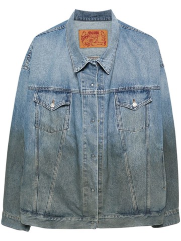 Magliano - mid-wash denim jacket - men - Cotton/Cotton/Polyester - XS - Blue