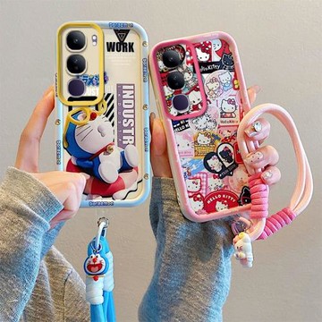 適用Vivo V40 Lite 4G海外版手機殼防摔V40 Lite 5G國際版V2417硅膠軟全包邊保護套個性創意卡通男女情侶新款