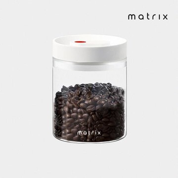 Matrix保鮮玻璃密封罐-0.8L-白
