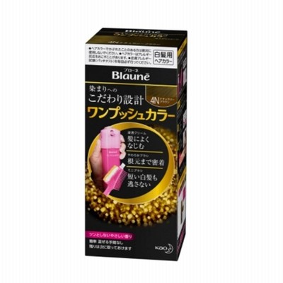 花王 ブローネ ワンプッシュカラー [白髪用ヘアカラー] 4N：ナチュラリーブラウン [医薬部外品]