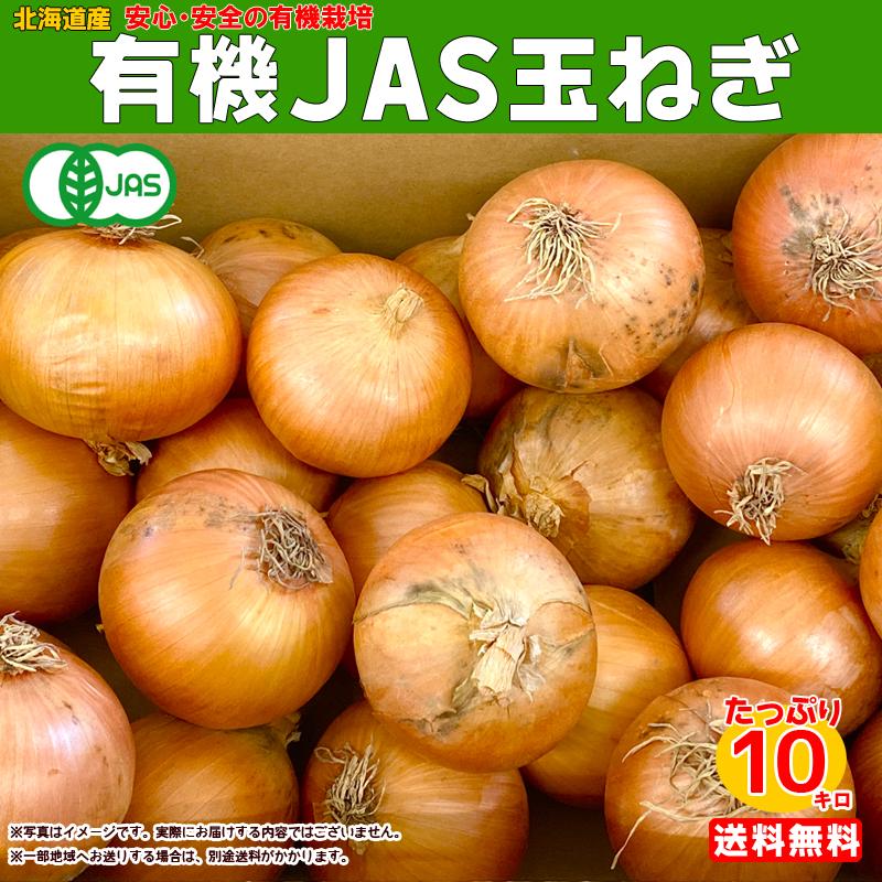 有機玉ねぎ 10kg箱 有機ＪＡＳ送料無料