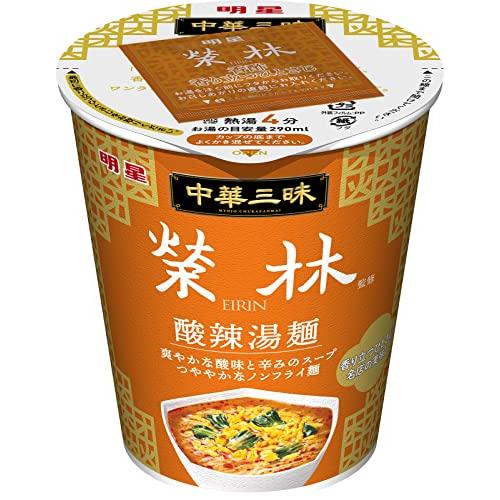 明星 中華三昧タテ型 榮林 酸辣湯麺 65g ×12個