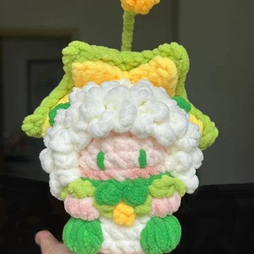 💖成品💖毛線鉤織鉤針可愛喜羊羊大軟糖diy手工編織自制玩偶禮物 毛線玩偶 可愛裝飾娃娃 家居擺件 掛件