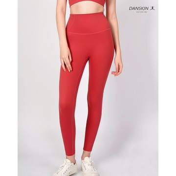 【Danskin】茄紅色親膚彈性九分緊身褲X4TKL111