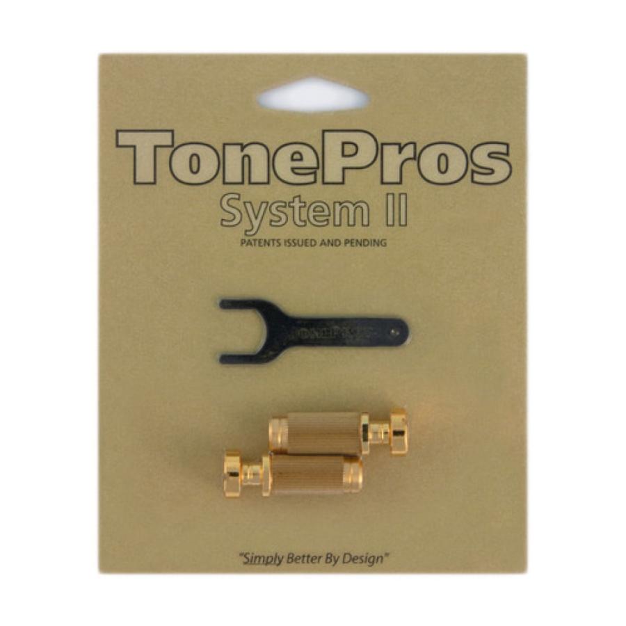 TonePros Standard Locking Studs ブリッジスタッド アンカー ゴールド SS1-G