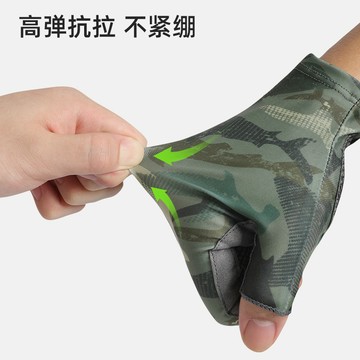 熱賣爆款專業釣魚半指露指手套冰絲防曬掌心超縴防滑耐磨虎口高彈男勞保-L1001 DFZB