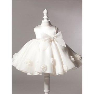 女寶寶小童嬰兒周歲生日白色禮服