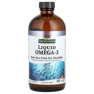 Nature's Answer, 液體歐米伽-3 脂肪酸，深海魚油 EPA/DHA，橙味，16 液量盎司（480 毫升）