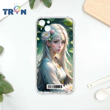 TRON IPhone 14 PLUS 荷葉中的少女 四角防摔載具殼 軟殼 手機殼