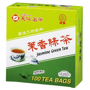 天仁茉香綠茶袋茶/防潮包/2gx100入