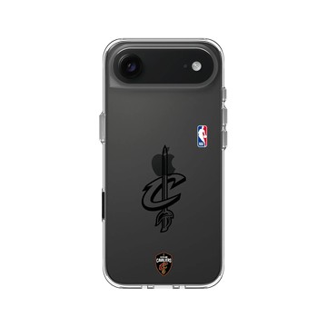 iPhone Air Clear Case（相機按鈕） 透明 - NBA - B&W-克里夫蘭騎士 Cleveland Cavaliers B&W