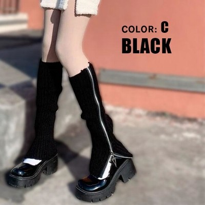 Cest Nous2024SS She レース Y2K レザー レッグカバー