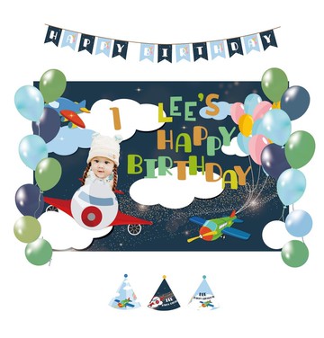 【客製化】可愛飛機主題派對包/迷你派對包/6人派對包/12人派對包