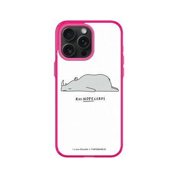 iPhone 15 Pro Max Clear 粉漾桃 - ilovedoodle (Lim Heng Swee) - Rhinopeceros 犀牛