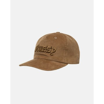 AirRoom正品 2024SS STUSSY MID-DEPTH OLD ENGLISH SNAPBACK 帽子 燈芯