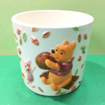 【震撼精品百貨】Winnie the Pooh 小熊維尼~置物瓷器擺飾~圓形#20236