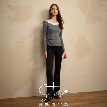 STAR 輕塑S型高腰收腹超彈力鯊魚喇叭長褲