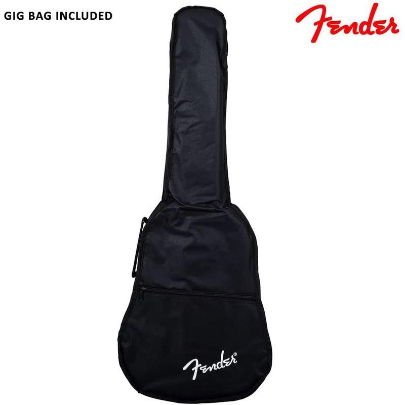 Fender フェンダー ミニアコースティックギター FA-15 Scale Steel with Gig Bag, Walnut