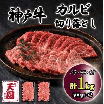 ふるさと納税 神戸市 神戸牛 A5等級 黒毛和牛 切り落としカルビ焼肉 1kg ギフトにも