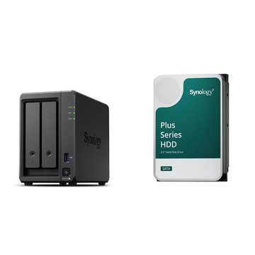 Synology 〈鈔省價〉DS725+ 網路儲存伺服器+Synology HAT3300 PLUS 6TB NAS硬碟(X2)