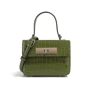 伊蓮曼女包鱷魚紋小方包時尚百搭單肩斜背包小眾高級感手提包小包
