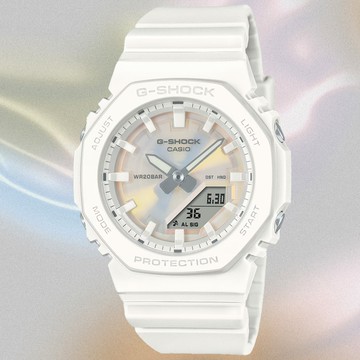 CASIO卡西歐 G-SHOCK 閃耀光澤 雙顯腕錶 GMA-P2100PC-7A