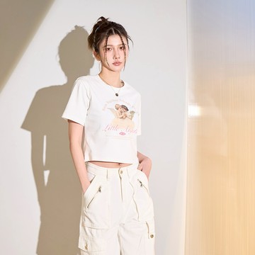 【MAJOR MADE】天使修身短版T