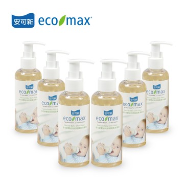 【超值組】Ecomax 加拿大安可新嬰幼兒無香精奶瓶蔬果清潔液-(150ml)6入裝