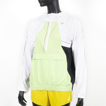 Asics Lite-Show Jacket 女 外套 連帽 海外版 運動 路跑 反光 白 [2012C365-100]