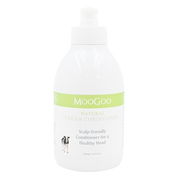 MOOGOO 天然初乳潤髮乳 牛奶蛋白滋潤髮絲 植物萃取油脂修復毛躁 純淨無添加 敏感肌適用  500ml  1瓶