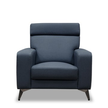 ASSARI-北極星抗菌機能單人貓抓皮沙發亞麻