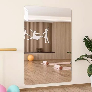 軟鏡子貼墻掛鏡    家用高清穿衣鏡免打孔貼墻自粘亞克力大尺寸舞蹈室鏡子練舞軟鏡子
