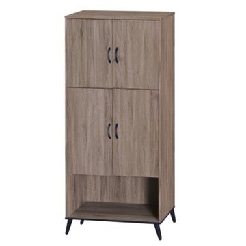 綠活居 菲迪現代風2.7尺四門高鞋櫃/玄關櫃-81x40x183.5cm免組