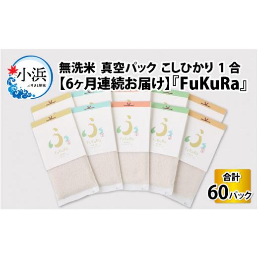 ふるさと納税 福井県 小浜市 『FuKuRa』無洗米真空パックこしひかり1合・10パック