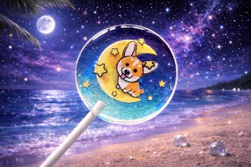 分層棒棒糖 - 月亮柯基的守護