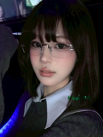 素顏金絲無框眼鏡近視女度數可配高級感無邊框純欲防藍光銀色鏡框-Misaki精品