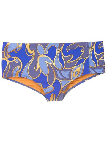 Lygia & Nanny - abstract-print slip-on swim trunks - men - Polyester/Spandex/Elastane - 46 - Blue