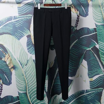 黑色百搭西裝長褲男士2019韓版英倫紳士輕商務青年修身西褲微彈