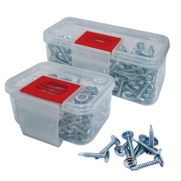 Panrico 百利世 4分-6分十字鍍鋅自攻鑽尾自攻螺絲 自鑽螺絲 鑽尾螺絲 零件盒裝 台灣製造