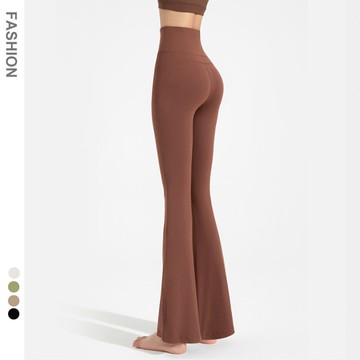 【🍒櫻桃大尺碼】大尺碼 2025新款闊腿褲女高腰顯瘦瑜伽修身褲運動普拉提微喇健身褲長褲