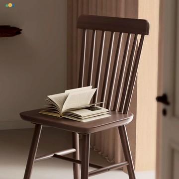 免運 電腦椅 復古電腦椅 實木溫莎椅子靠背椅書房家用中古餐桌椅新款美式復古餐廳商用凳子 可開發票 全館八折 工廠現貨直銷 新品特價 h9028