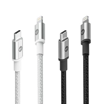 mophie MFi認證 100cm USB-C To Lightning PD編織快速充電傳輸線