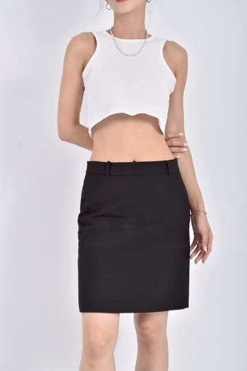 (L) g2000開岔黑色短裙