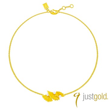 【Just Gold 鎮金店】綻美de Perle 黃金項鍊