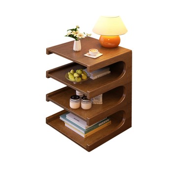 【HappyLife】實木四層邊几 Y12716中古色