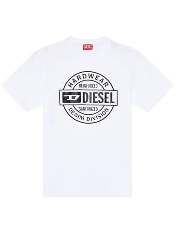 Diesel - T-Just-L21 cotton T-shirt - men - Cotton - XL - White