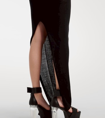 Rick Owens Banded T virgin wool maxi dress